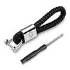 1pc Porte-clés en métal Porte-clés Lanière pour clés Emblème de voiture Style pour Toyota TRD GR Corolla Auris Yaris Rav4 CHR Camry40 Prius