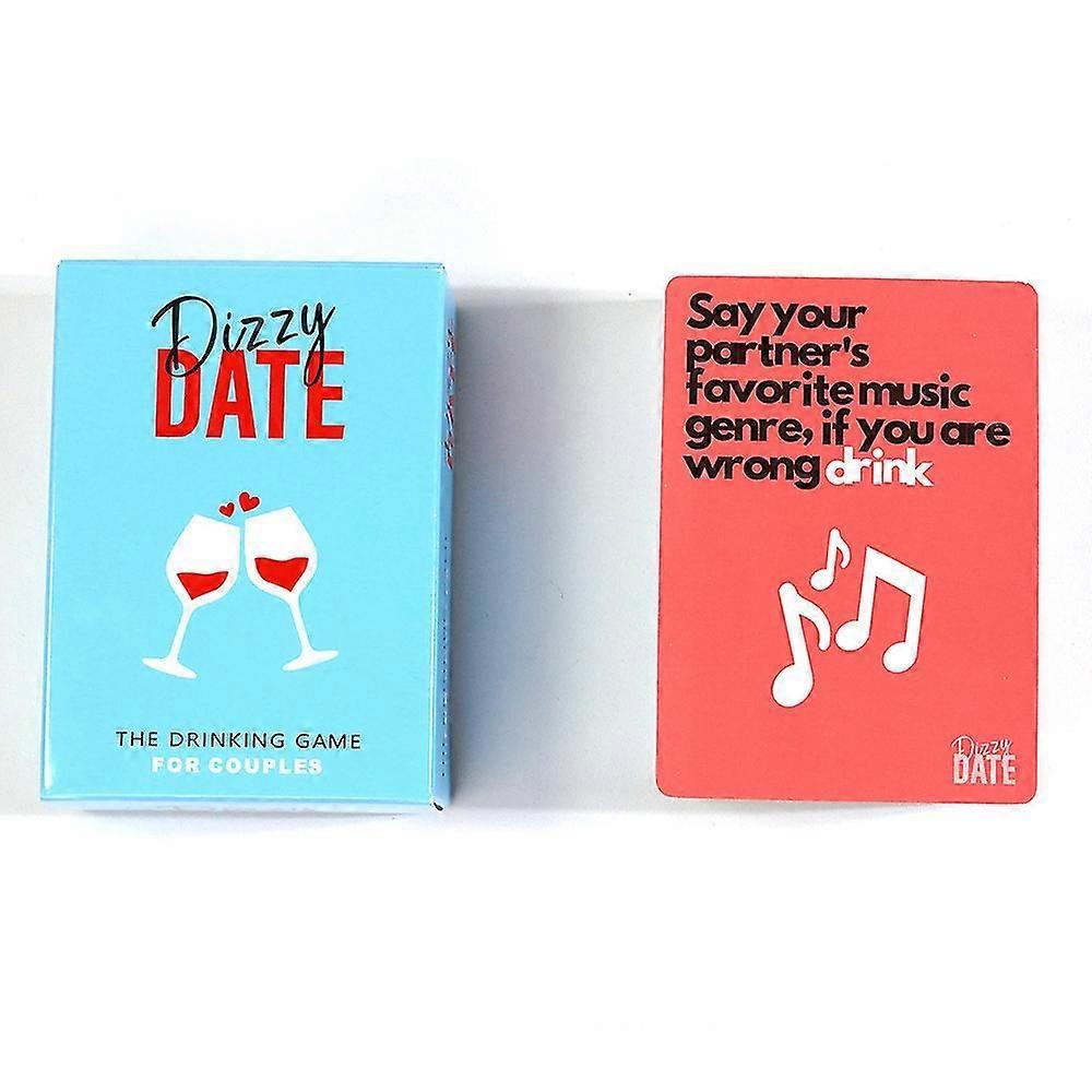 Dizzy Date Card Game For Couples Date Nights Drinking Game 100 Cards Lovers Gift