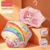 Children's Umbrella for Boys and Girls, Lightweight Model for Elementary School Students, Safe Rounded Corner Rainbow Umbrella for Kindergarten Kids