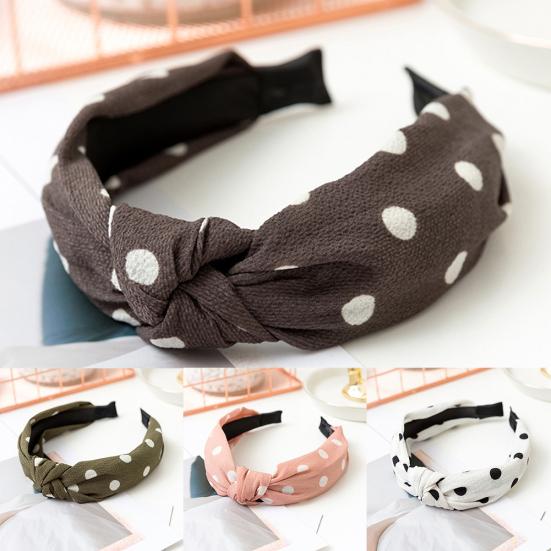 Fashion Bowknot Polka Dot Women's Cloth Hairband Headband Hair Accessories