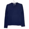 JIL SANDER JSWH751011 Navy Wool V-Neck Knit tops 32 NavyUsed