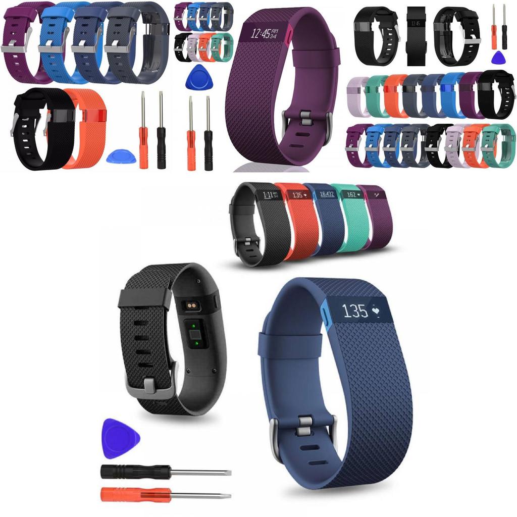 Charge Hr Silikon Ersatzband Deluxe TPU Armband Inklusive Werkzeug Größe L