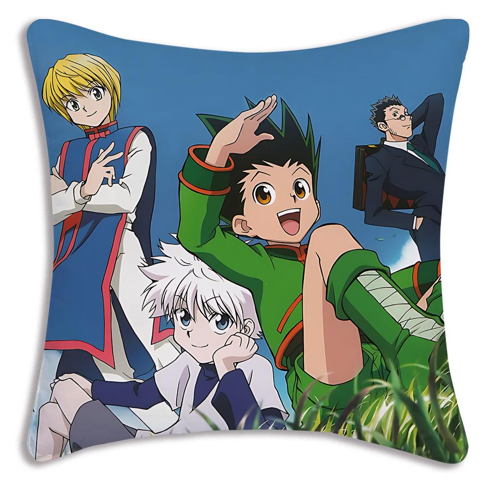 Anime For h-Hunter X HunterS Pillow Covers Cartoon Sofa Decorative Home Double-sided Printing Short Plush Cute Cushion Cover