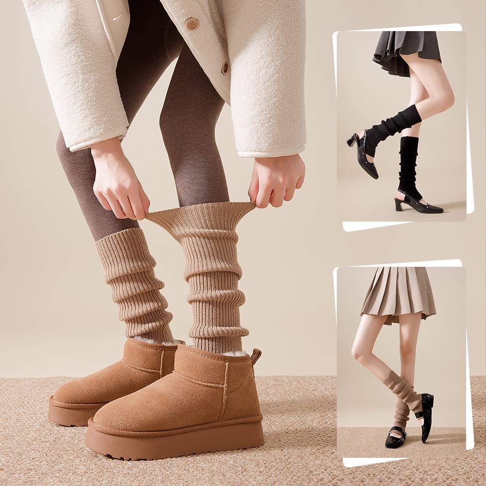 Women's Autumn & Winter Stirrup Calf Socks and Leg Warmers for Yoga Pants