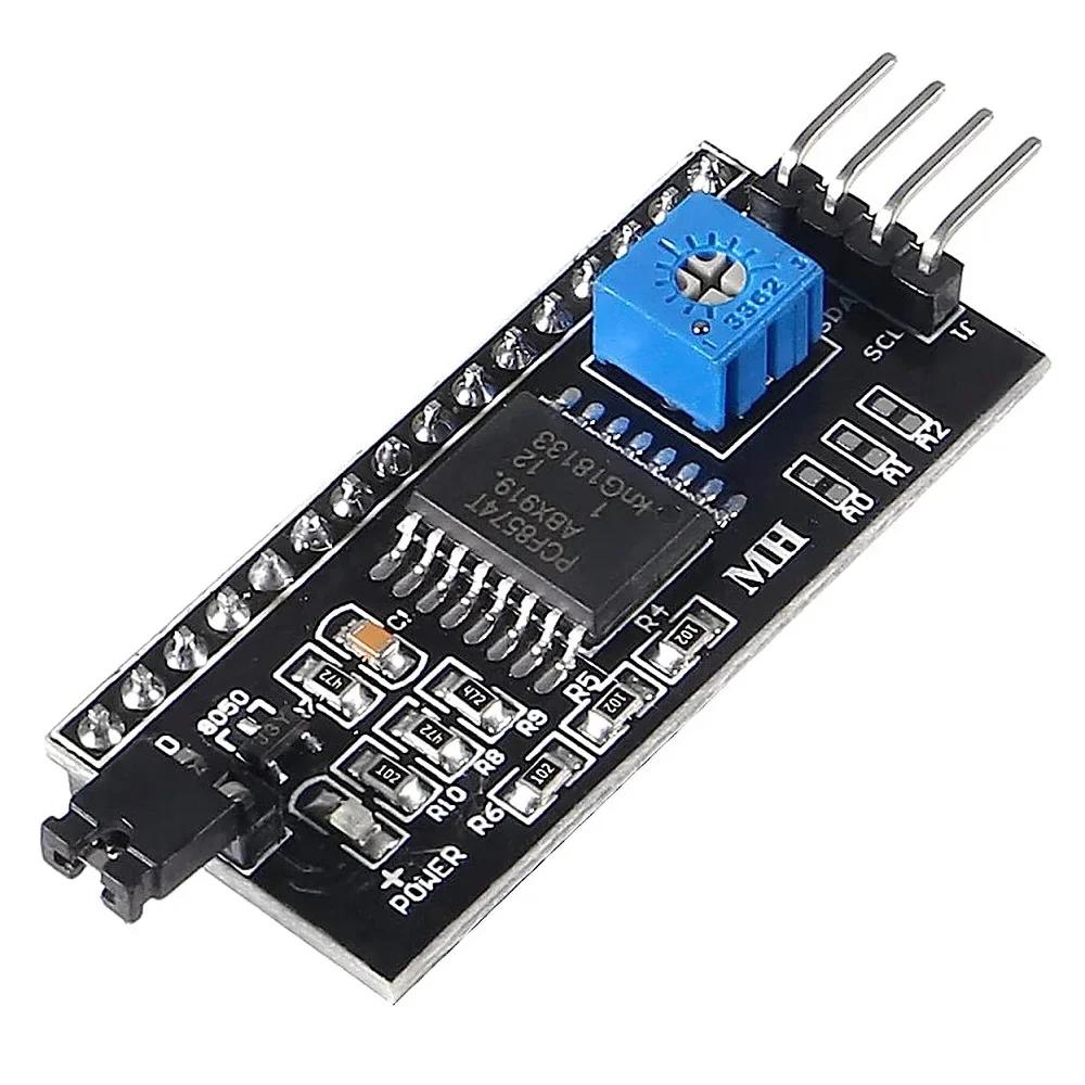1pcs IIC I2C TWI SPI Serial Interface Board Port 2004 LCD1602 Adapter Plate LCD Adapter Converter Module PCF8574 For Arduino