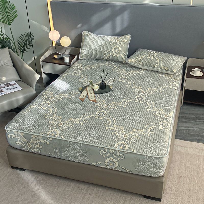Nezha 2 bed cover latex mat three-piece set summer machine washable summer cooling mat air conditioning soft non-slip mat