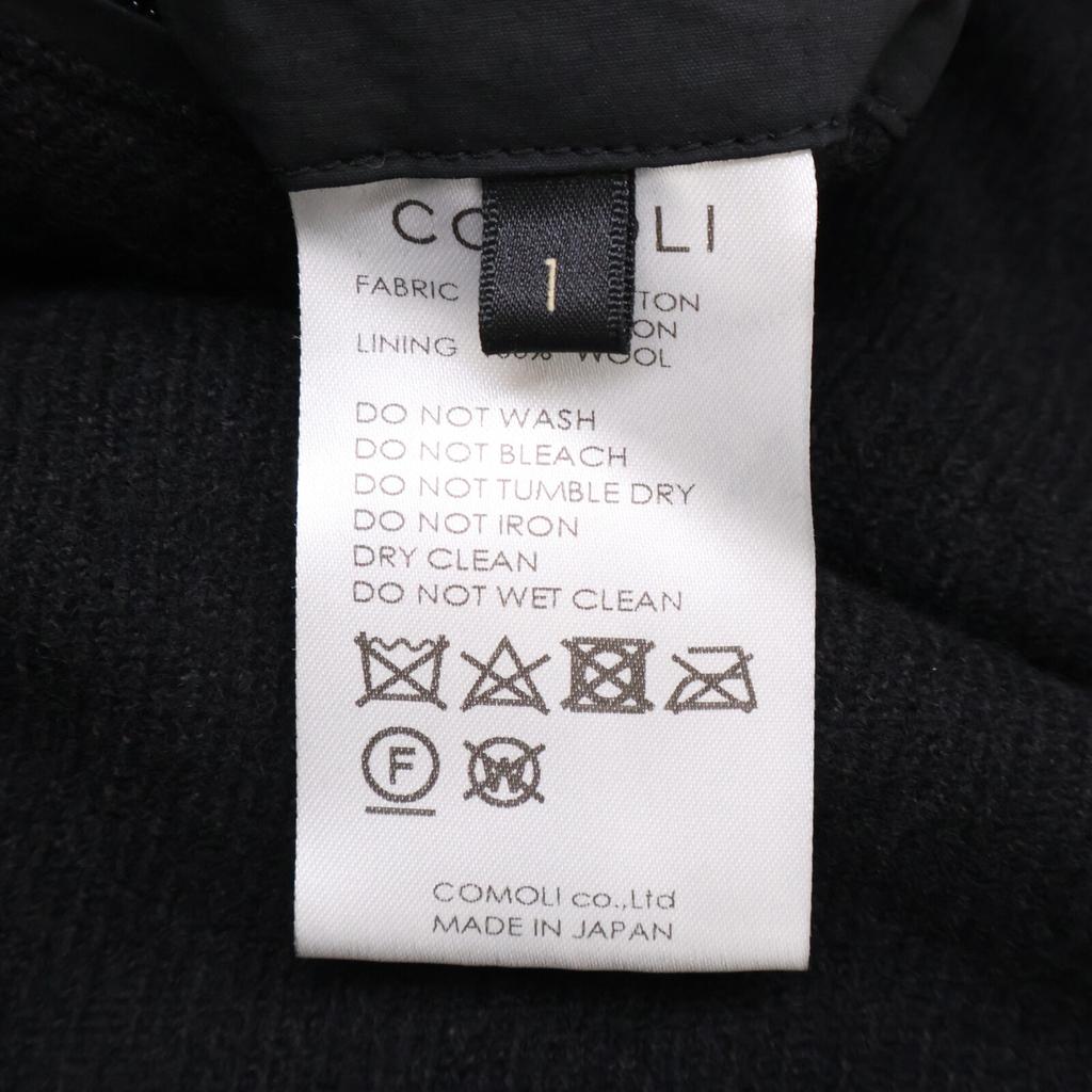 COMOLI [24AW] A03-01013 Cotton Nylon Coach Jacket 1 blackUsed