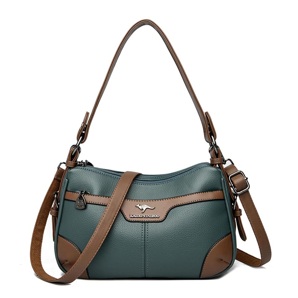 High Quality Soft Faux Pu Leather Shoulder Bags for Women Fashion Ladies Messenger Crossbody Bag Luxury Designer Brand Handbag