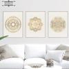 Zen Yoga Mandala Abstract Canvas Poster Boho Wall Geometric Art Print Painting for Modern Living Room Home Decorative Pictures
