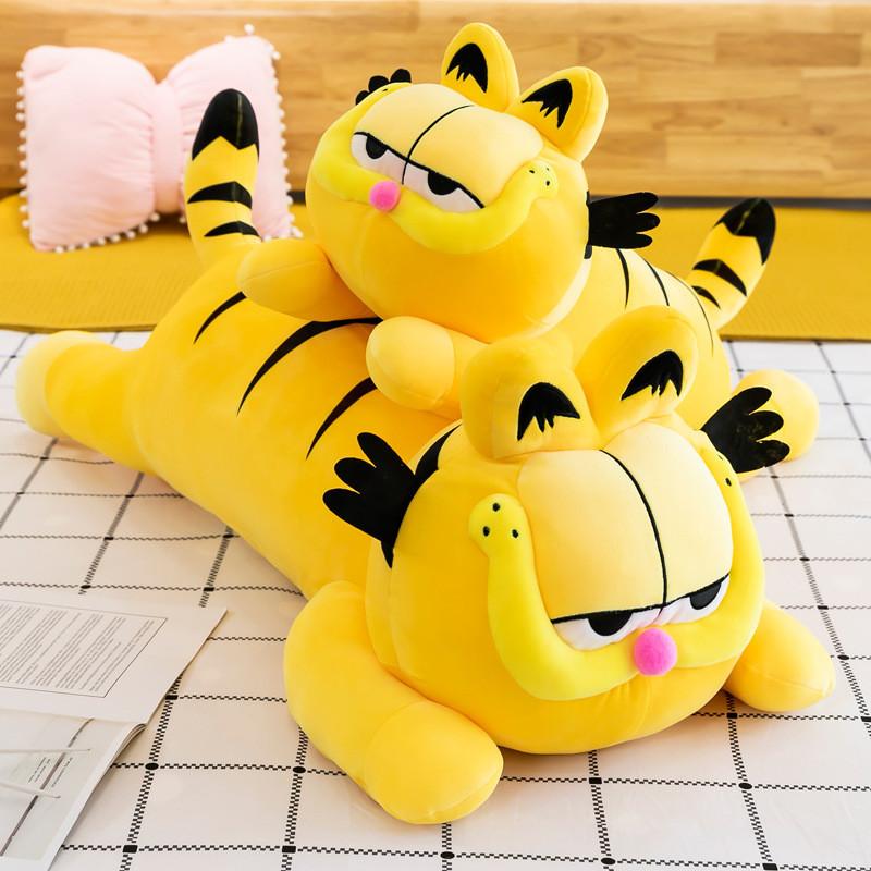 Adorable Orange Garfield Cat Plush Pillow Soft Pp Cotton Stuffed Animal Toy 60cm-100cm