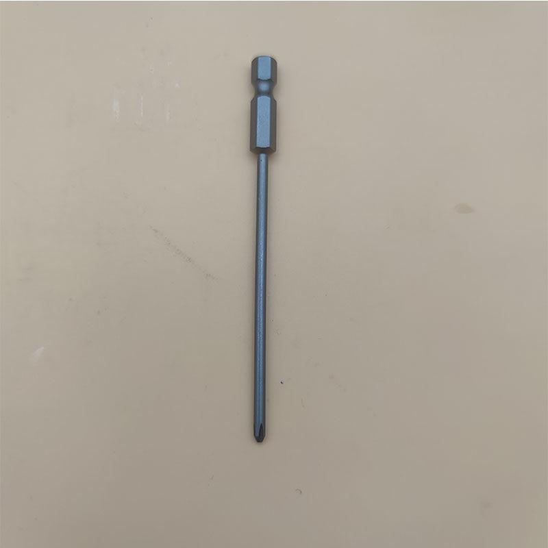 Strong Magnetic S2 Alloy Steel Phillips Screwdriver Bit, 1/4" Single-Head, Extended for Electric/Air Screwdrivers, Model PH012