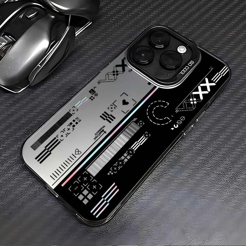 

Fashion colored silver shell For iPhone 11 12 13 14 15 16 17 XS XR X 12 13 Plus Pro Max SE series Anti fall durable beautiful gorgeous For iPhone 12 mini чорний