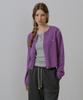 Friver07 Color Point Wool Knit Cardigan [Frsp05Cd04]_Violet