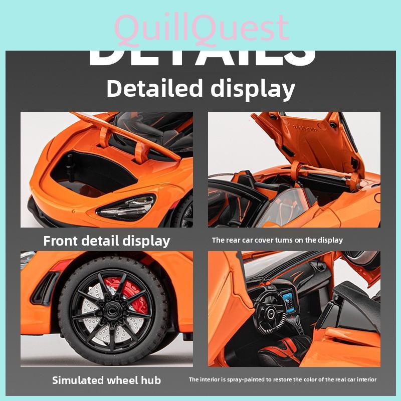 124 720s Mclaren Alloy Car Model Toy With Inertia Control For Display Collector