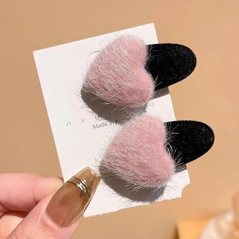 2pcs Korean Style Cute Flower Kids Hair Clips Girls Kawaii Hair Accessories Baby Hair Clips Mini Newborn Photography