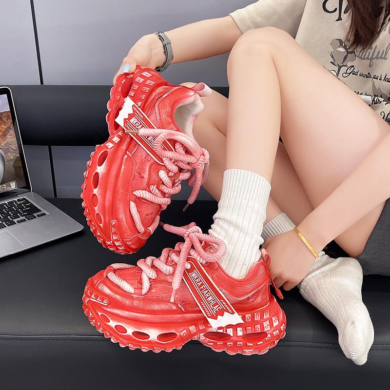2024 Autumn New Sneakers for Girls Korean Style Soft Comfortable Casual Anti-slippery Sweet Bowtie Sports Shoes