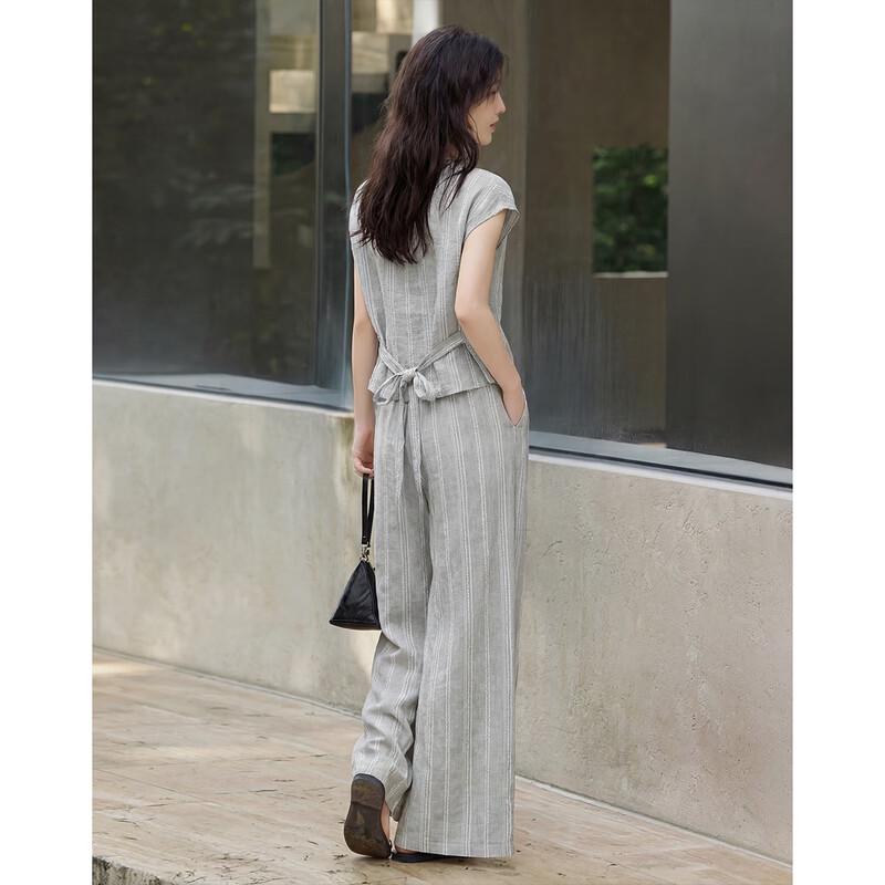 Casual Striped T-Shirt & Pants Set