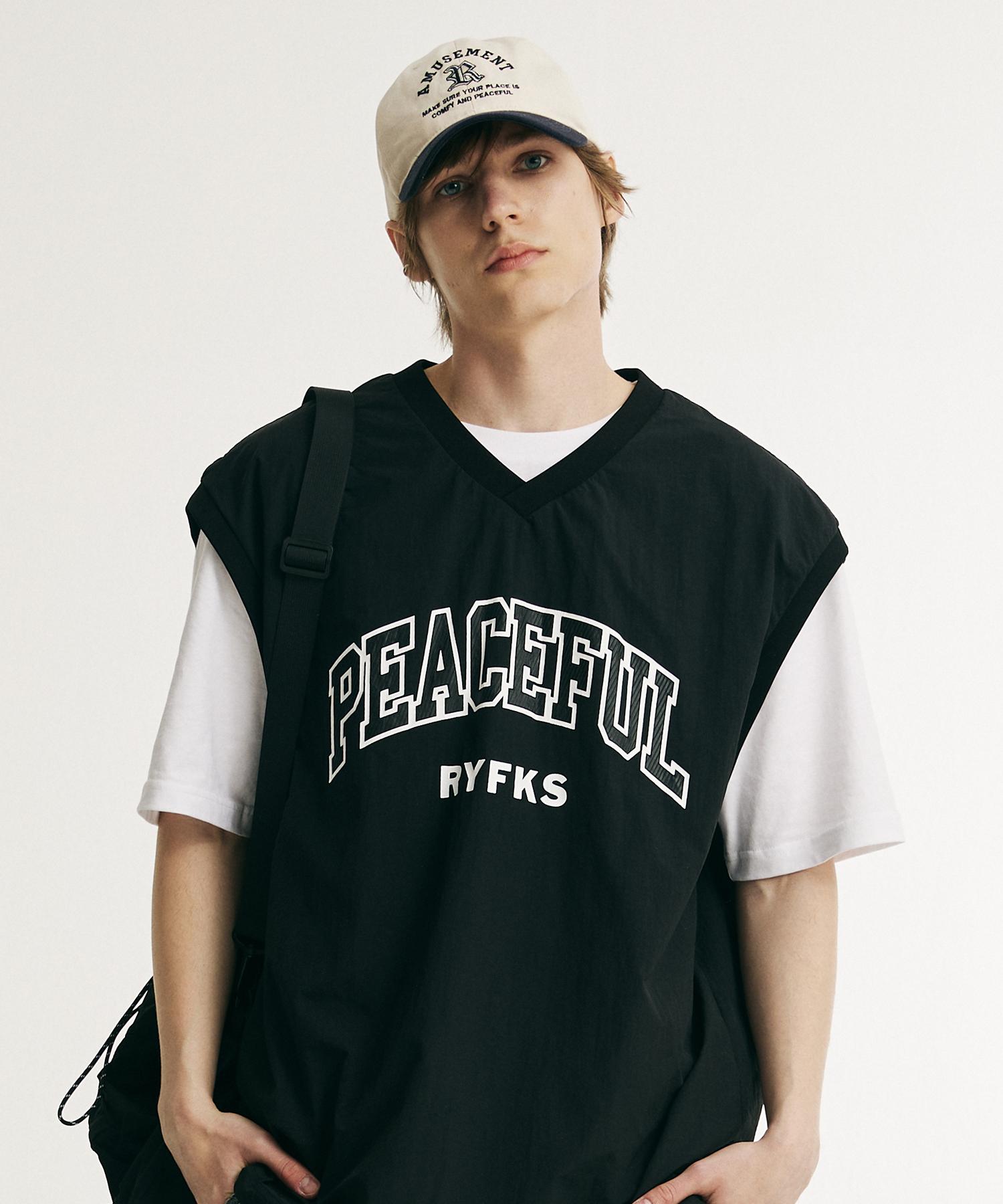 Ray Pickers Peaceful Sleeveless T-Shirt Black (Mp2Tu230-076) Black/095
