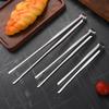 Korean Style 304 Stainless Steel Serrated BBQ & Bread Tongs