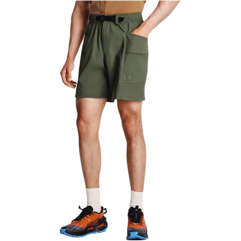Under Armour Ss26 Explor Hike Mid-Rise Solid Color Sports Shorts Men shorts 6009176-390