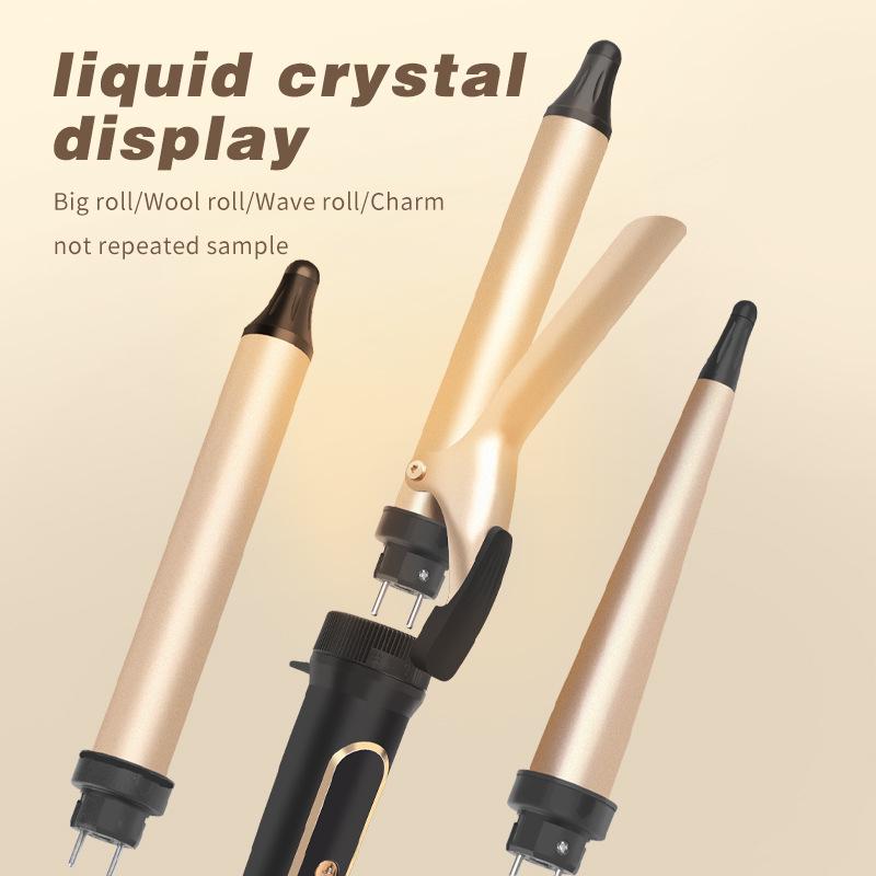 Zestaw 3-w-1 Lokówka z Odłączanymi Głowicami do Stylizacji Prostej i Kręconej