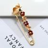 Oil silk scarf buckle brooch women's fixed clothes cardigan pin tulip flower temperament versatile accessories