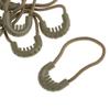 10x Zipper Pulls Cord Rope Ends Lock Zip Slider Replacement Fastener Loops for Clothing/Bags Garment Sportswear Accessories