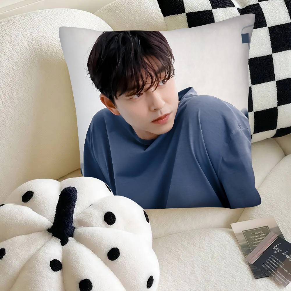 Korean Actor Gong Yoo Pillow Case Fashion Square Pillowcase Bedroom Sofa Room Ins Decoration Leisure