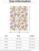 Coperta Morbida Calda per Tutte le Stagioni con Fiori Tulipani Sfondo Floreale in Pile per Casa Letto Divano