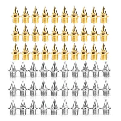 120 Piezas Clavos para Pista y Campo a Través con Llave para Clavos Clavos de Pista de 1/4 de Pulgada para Zapatillas de Pista Clavos de Repuesto