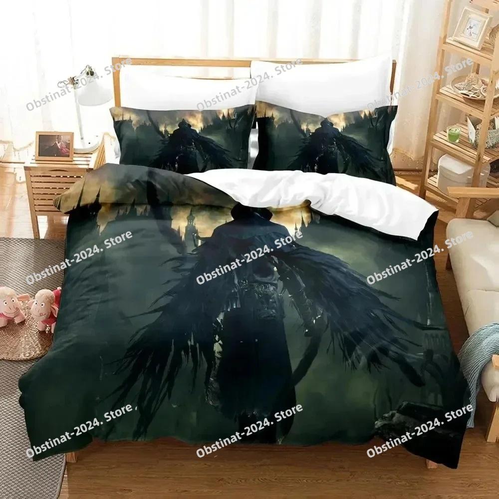 3D Print Game Lady Maria Bloodborne Bedding Set Duvet Cover Bed Set Quilt Cover Pillowcase Comforter king Queen Size Boys Adult