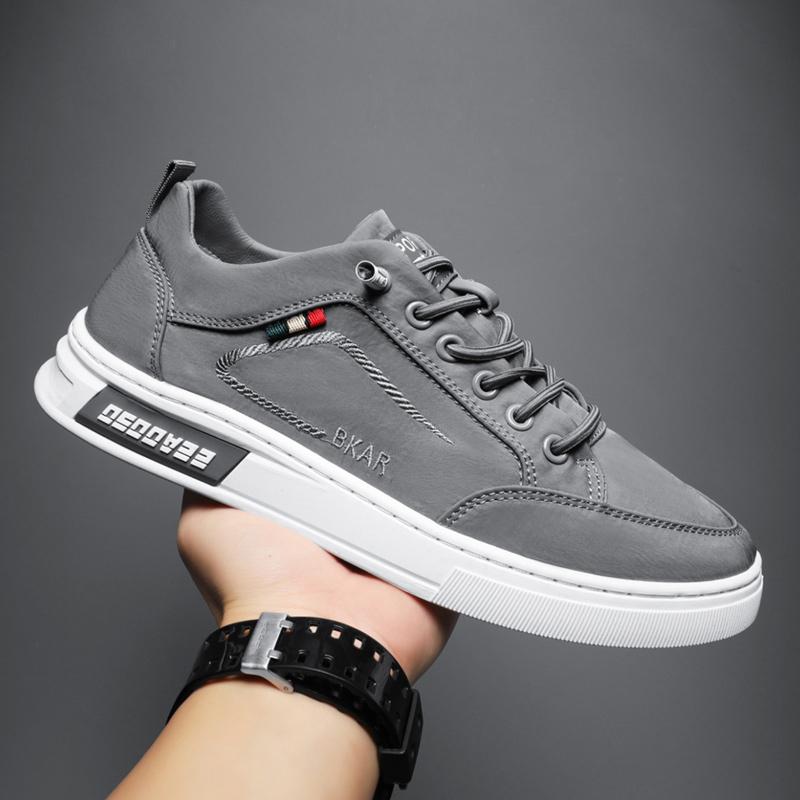 Męskie antypoślizgowe i odporne na zużycie, jednokolorowe, modne, codzienne buty sportowe, buty męskie, buty do chodzenia po desce