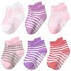 Kiddiezoom 6 Pairs/Set Four Seasons 0-5Y Solid Newborn Baby Boy Girl Socks 100%Cotton Soft Infant Accessories