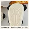 Cartoon hole shoes female summer cute panda outdoor wear parent-child non-slip soft sole two wear bag head cool slippers