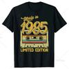 Cadeau d'anniversaire amusant Vintage Fabriqué en 1985 39e Anniversaire 39 Ans T-shirts Été Graphique Streetwear T-shirt Manches Courtes Homme