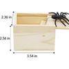 Halloween Spider Prank Box Pop Out Scare Spider Fun Surprise Joke Boxes, Handmade Wooden Surprise Box for Boys Girls, Spider In A Box Toy Practical