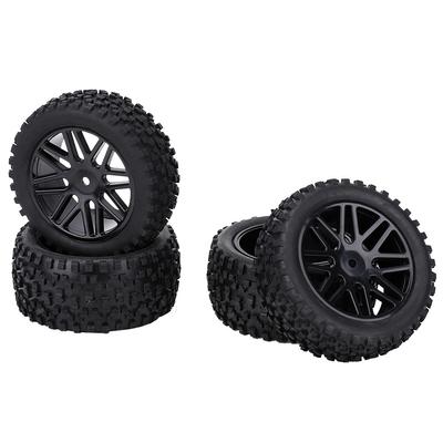 4Pcs Universal 1 10 RC Car Tyre Tires Modification Accessory Replacement 85mmBlack
