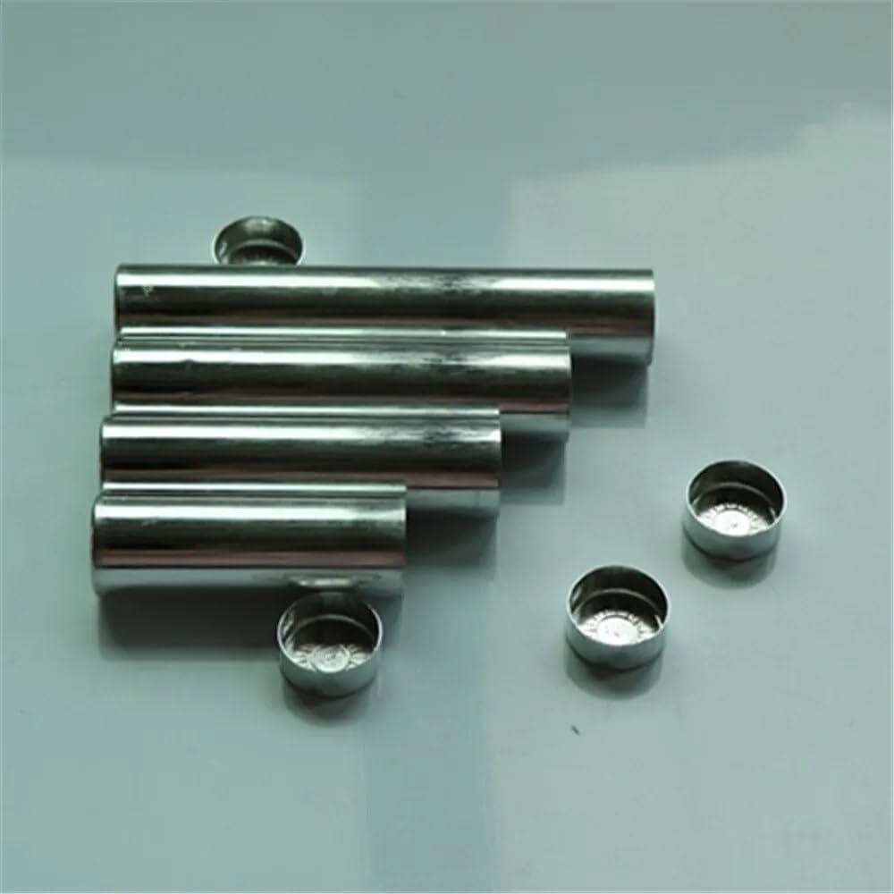 100pcs/lot OD22mm Dental Material Dental Aluminum Empty Cartridge with Cover for Flexible Acrylic (Color : OD22 X 85mm)