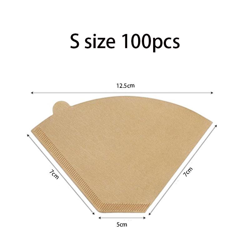 Cone Coffee Filter Paper, 100 Pcs Disposable Unbleached Natural Coffee Filters For Drip and Pour Over Coffee Maker