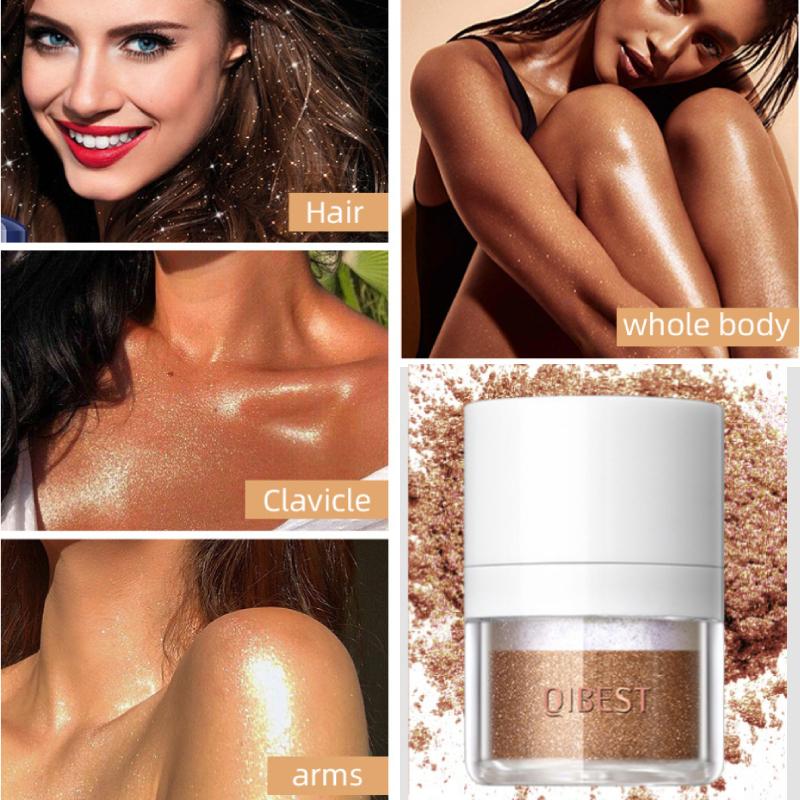 

Хайлайтер Пудра Вспышка Высокий глянец Блеск Пудра Осветлить Мерцающий Блеск Пудра Макияж для Лица Подсветка Тела Макияж