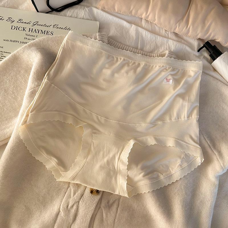 

Большие размеры женские хлопковые трусики с высокой талией и удлиненным шаговым швом для беременных XXXL шампанского