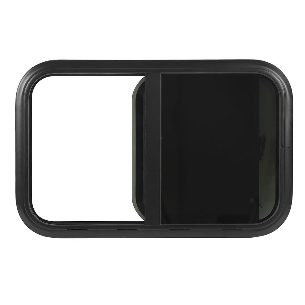 RV Sliding Window L800 H450mm Tempered Glass UV Resistant Insect Screen for Trailer Marine Camper for 26‑31mm 1‑1.2in