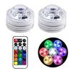 RGB Submersible LED Lamps 2 Pcs + Remote Control — Waterproof and Reusable for Pool and Decoration