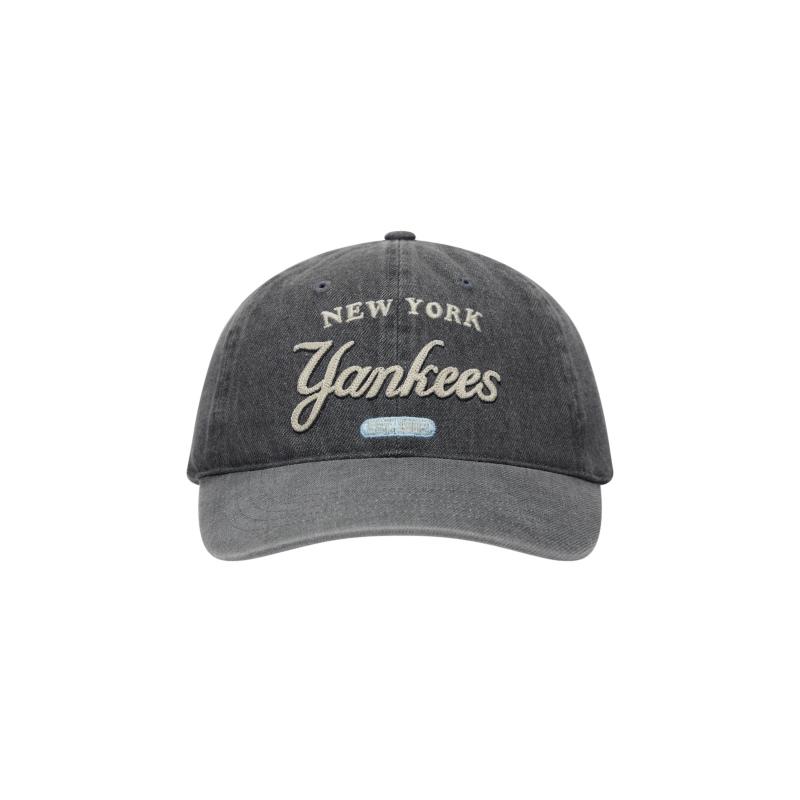 MLB New York Yankees Cotton, Polyester Baseball Cap Unisex Gray Fashion 3ACPD035N-50GRS