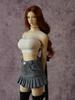DMTOYS Fashion Sexy Tube Top and Mini Short Skirt for Scale Action Compatible with TBLeague Body and Socks Not [TOYBARJAPAN] 1/6 Figures, (Head, Body,