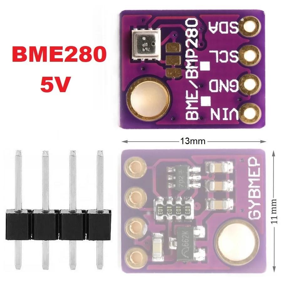 GY-BME280 3.3V 5V BMP280 Digitální senzor Teplota Barometrický Vzduch Vysoká Přesnost Atmosférický Tlak Modul I2C SPI Pro Arduin