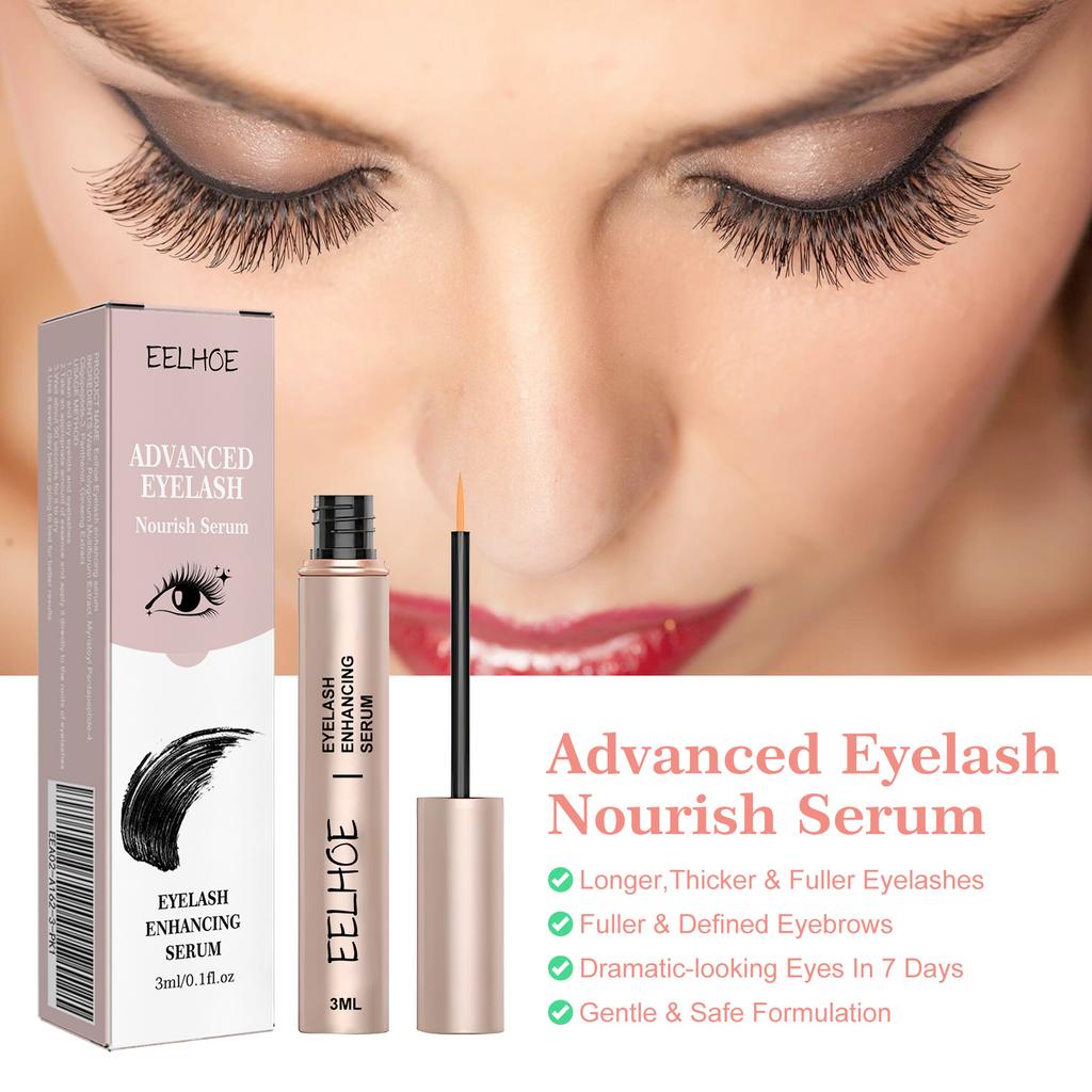 Eyelashe Essence Naturally Seamless, Curled, Slender, Dark, Thick, and Beautiful Eyelashes Moisturizing Care Solution