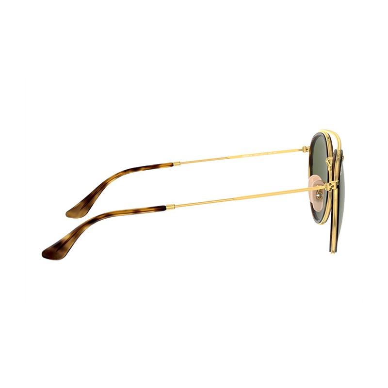 RAYBAN Metal Double Bridge Round Women Sunglasses Shades Alloy UVA UVB UVA UVB RB3647N-001