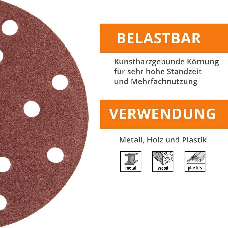 DE Warehouse 24H Shipping Free Delivery 6 Inch Sanding Discs 40-240 Grit, Round Hook and Loop Sandpaper for Random Orbital Sande
