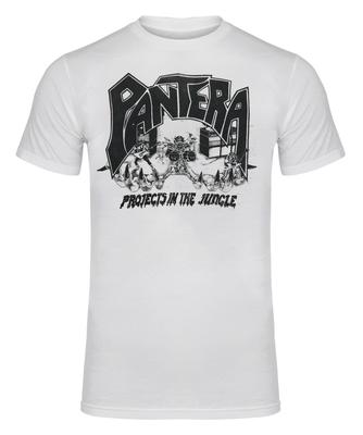 1985 Pantera Heavy Metal Rules Tour White Double Side Unisex T-shirt
